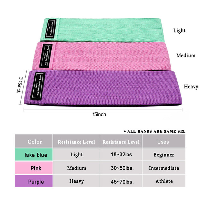 Elastic Resistance Band Hip Circle for Fitness and Yoga