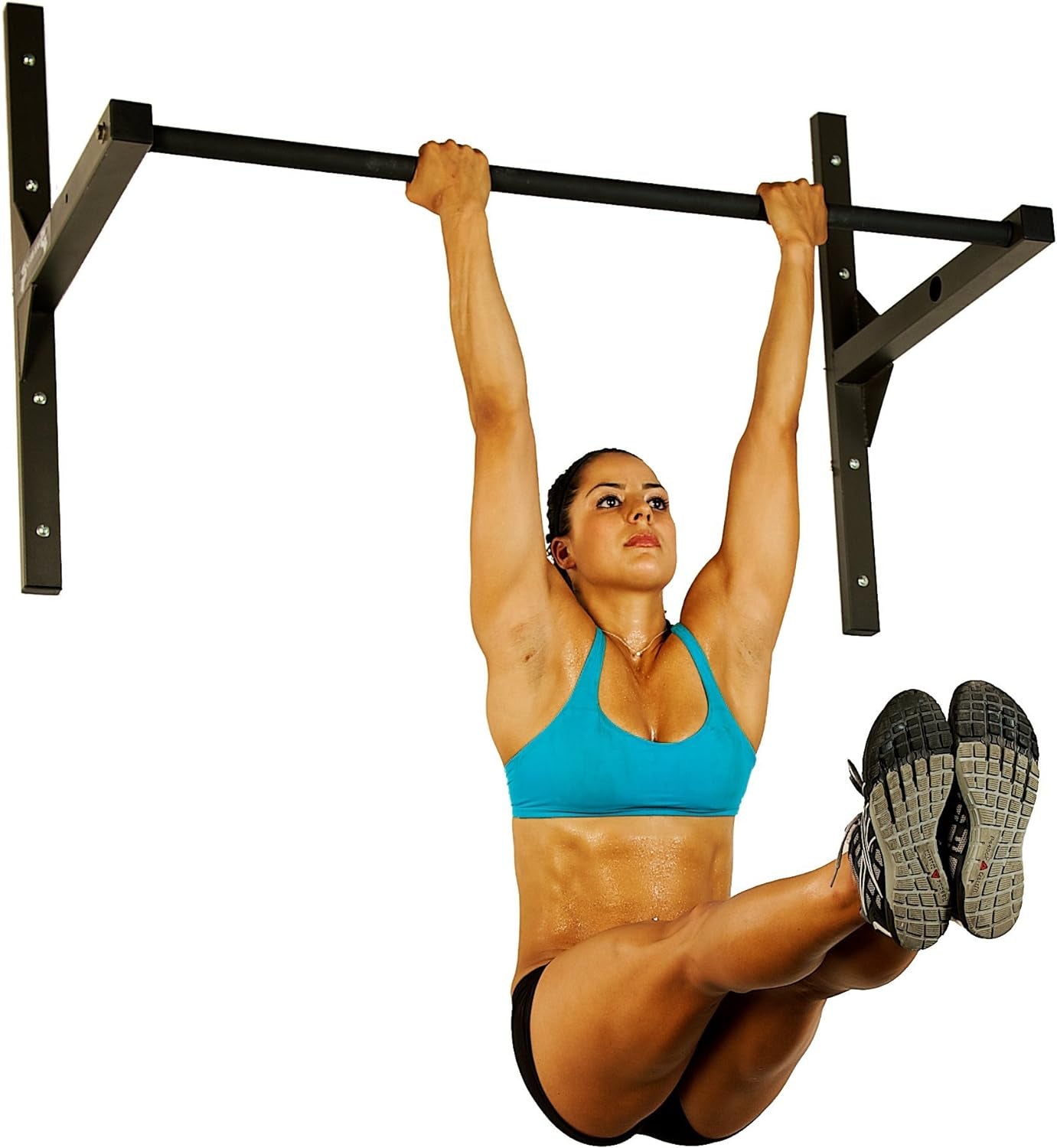 Professional Grade Heavy Duty Pull-Up Bar for Ceiling or Wall Mounting, 600 lb Capacity, Standard Size for 9-Foot Ceilings