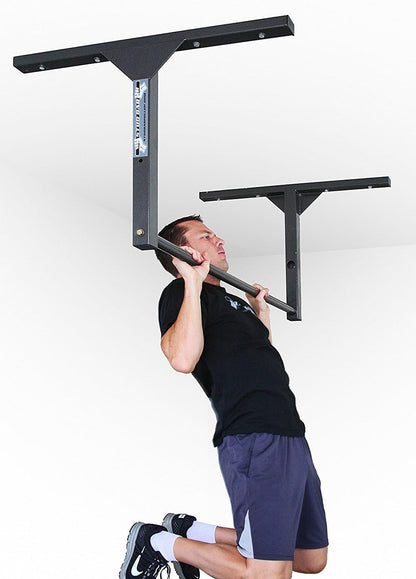 Professional Grade Heavy Duty Pull-Up Bar for Ceiling or Wall Mounting, 600 lb Capacity, Standard Size for 9-Foot Ceilings